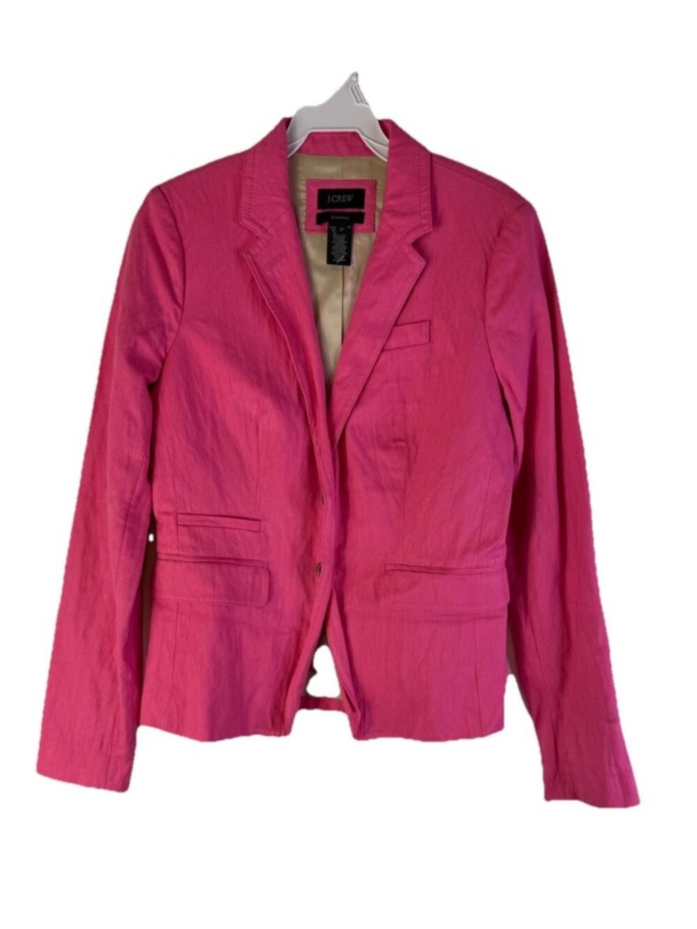 J.Crew Pink School Boy Blazer Jacket Womens 2 Tall